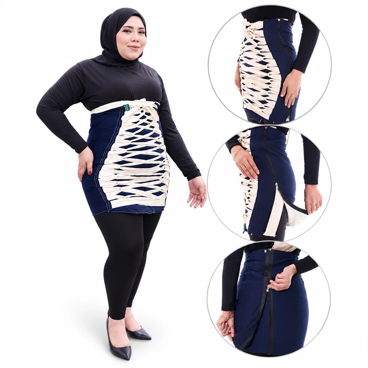 Bengkung Express SE - NAVY BLUE Custom Extra Plus Size